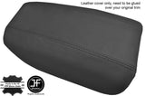 DARK GREY REAL LEATHER ARMREST COVER FITS VOLVO S80 1999-2006 CUSTOM NEW