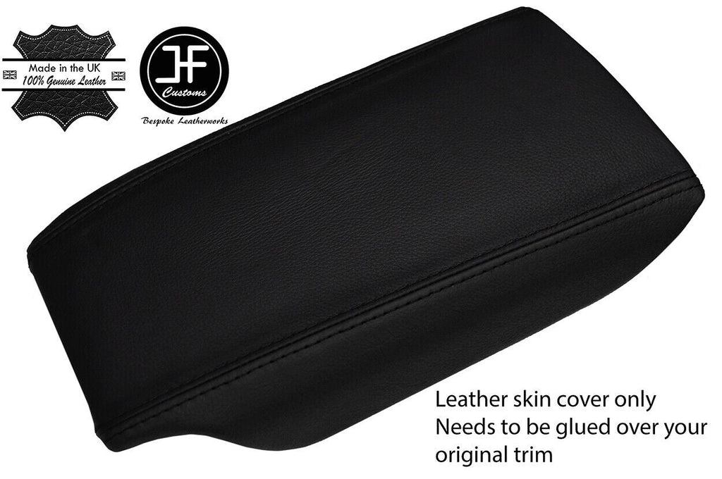 BLACK & BLACK REAL LEATHER ARMREST LID COVER FOR MERCEDES CL500 W215 C215 99-05