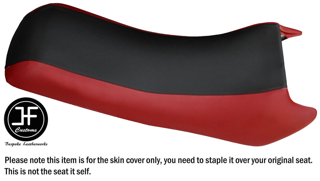BLACK & D RED VINYL CUSTOM FITS YAMAHA WAVE RUNNER LX 500 650 89-93 SEAT COVER