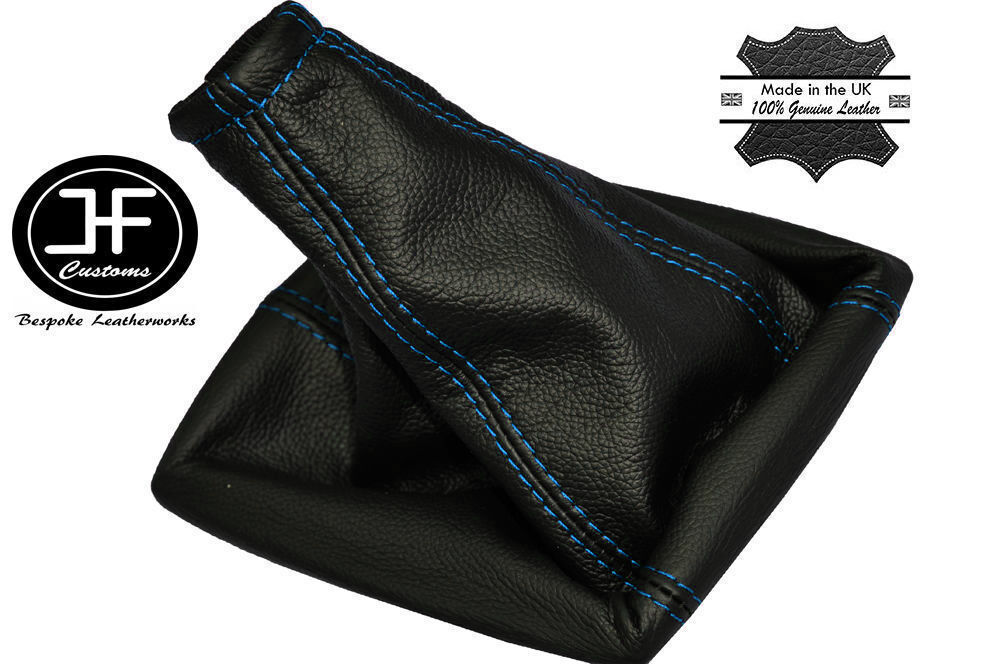 BLUE STITCH MANUAL LEATHER GEAR STICK GAITER FITS FORD MONDEO MK3 2003-2006