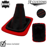 RED STITCH LEATHER GEAR+SURROUND COVER+FRAME FOR VAUXHALL OPEL ZAFIRA A 99-05