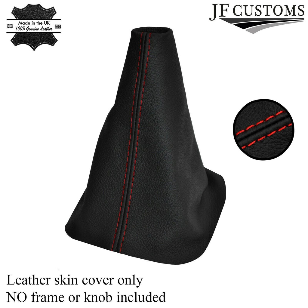 RED STITCH MANUAL LEATHER GEAR GAITER FITS VW VOLKSWAGEN CADDY LIFE MAXI 03-1