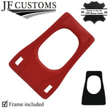 D RED ITALIAN LEATHER GEAR SURROUND TRIM + FRAME FOR PORSCHE 944 1982-1991