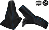 BLUE STITCHING LEATHER GEAR & HANDBRAKE GAITER FITS TOYOTA CELICA 1999-2005
