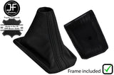 BLACK STITCH LEATHER DSG AUTOMATIC GEAR+PLASTIC FRAME FITS VW TOURAN 15-19