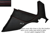 RED STITCH 2X REAR SPEAKER PANEL TRIM SKIN COVER FITS PORSCHE 944 968 86-95