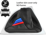 BLACK STITCHING TRI STRIPES LEATHER GEAR GAITER FOR BMW 1 SERIES E81 E82 E87 E88