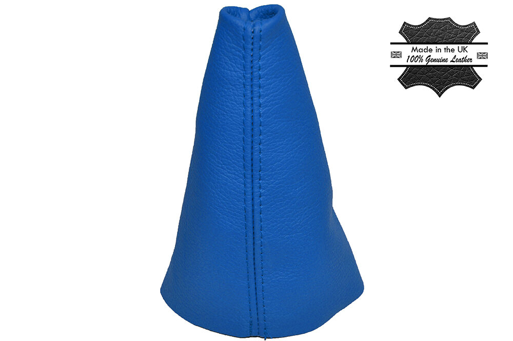 BLUE LEATHER SKIN MANUAL GEAR GAITER FITS MG ZR MGZR 2003-2005 CUSTOM NEW