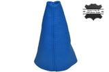 BLUE LEATHER SKIN MANUAL GEAR GAITER FITS MG ZR MGZR 2003-2005 CUSTOM NEW