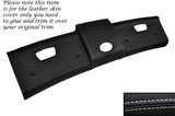 WHITE  STITCH TOP ROOF PANEL LEATHER SKIN COVER FITS SMART FORTWO 451 07-14