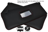 RED STITCHING 2X SUN VISORS LEATHER COVERS FITS ALFA ROMEO 33 CUSTOM NEW