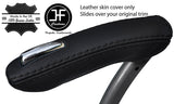 BLACK STITCH REAL LEATHER HANDBRAKE HANDLE COVER FITS VAUXHALL OPEL MOKKA 12-18
