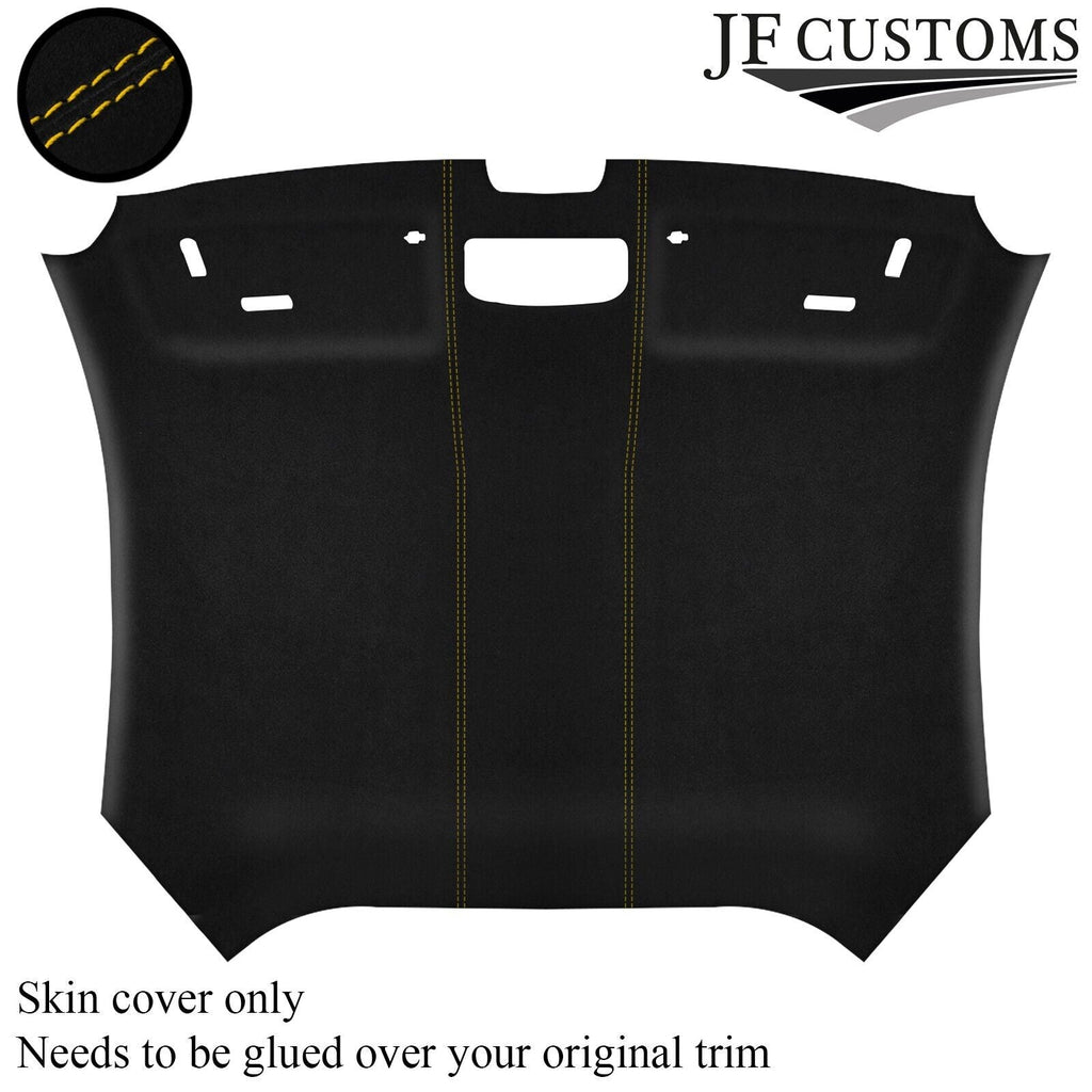 YELLOW STITCH SUEDE HEADLINER COVER FITS AUDI TT MK3 15-19 CUSTOM NEW MADE IN UK