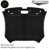 YELLOW STITCH SUEDE HEADLINER COVER FITS AUDI TT MK3 15-19 CUSTOM NEW MADE IN UK
