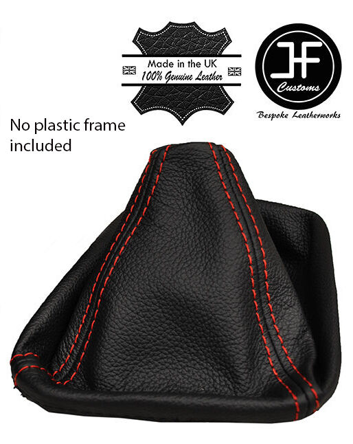 RED STITCHING MANUAL REAL LEATHER GEAR GAITER FOR BMW Z4 E85 E86 2002-2008