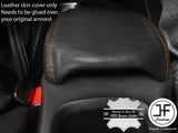 BROWN STITCH ARMREST LID TOP GRAIN LEATHER COVER FOR RENAULT KANGOO 2 MK2 08-14