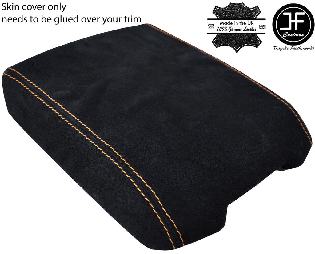 BEIGE STITCH REAL SUEDE ARMREST COVER FOR LAND ROVER RANGE VOGUE L322 2002-2010