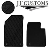 BLACK DIAMOND STITCH VINYL 4X TAILORED FLOOR CARPETS FOR CITROEN C6 05-12 JF1