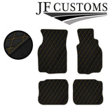 YELLOW DIAMOND STITCH VINYL 4X TAILORED FLOOR CARPETS FOR MITSUBISHI EVO 4 5 6