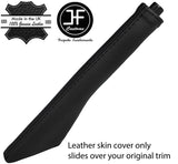BLACK STITCH TOP GRAIN LEATHER HANDBRAKE GAITER FITS VW TOURAN 2003-2010