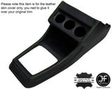 GREEN STITCHING CENTRE CONSOLE LEATHER COVER FITS VW GOLF MK1 JETTA CABRIO