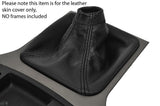 BLACK STITCH LEATHER MANUAL GEAR GAITER FITS SUBARU OUTBACK 2010-2014 CUSTOM NEW