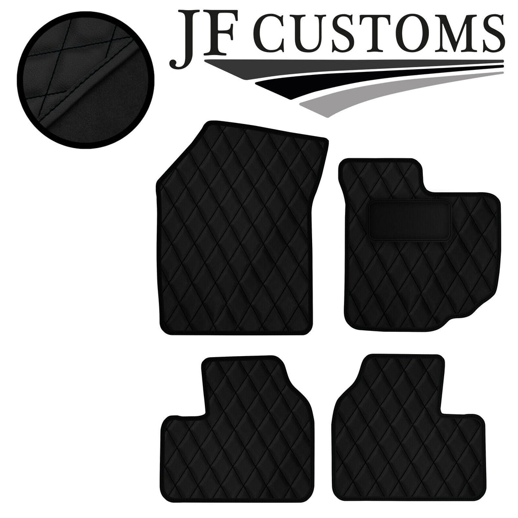 BLACK DIAMOND STITCH VINYL 4XTAILORED FLOOR CARPET FOR SUZUKI SWIFT 05-10 JF1