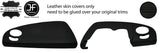 BLACK STITCH TOP DASHBOARD TRIM LEATHER COVERS FOR SMART ROADSTER 452 03-05