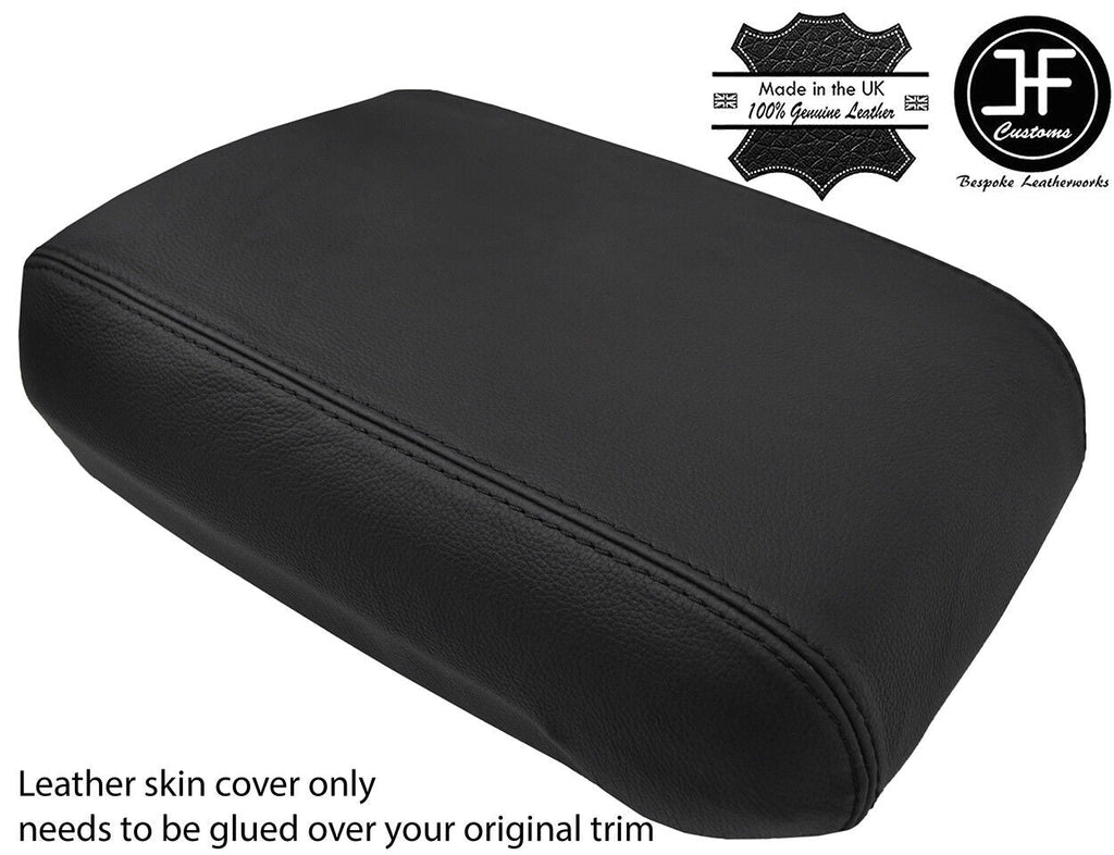 BLACK STITCHING REAL LEATHER ARMREST LID COVER FOR JEEP GRAND CHEROKEE 93-98