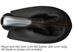 ORANGE STITCH FITS PORSCHE 986 BOXSTER & CARRERA 996 LEATHER GEAR KNOB GAITER