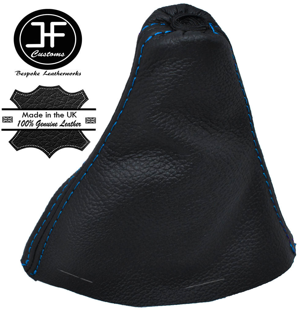 BLUE STITCHING REAL LEATHER GEAR STICK GAITER FOR CITROEN DISPATCH 2007-2014