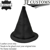 BLACK STITCHING REAL LEATHER MANUAL GEAR GAITER COVER FITS MG MGB 1962-1980