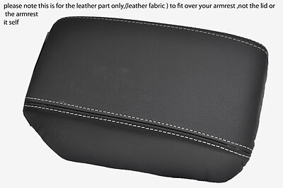white stitch FITS VAUXHALL OPEL ASTRA J MK6 2009+ LEATHER ARMREST COVER
