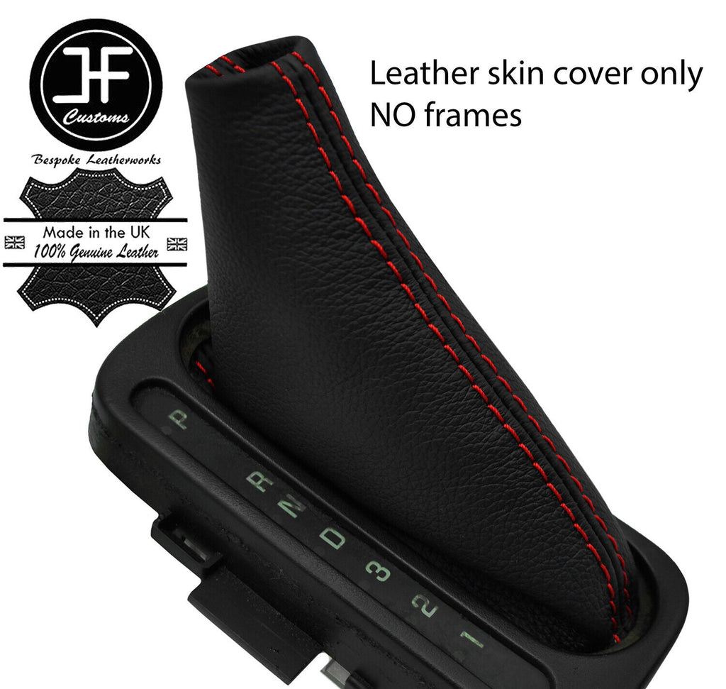 RED STITCH AUTO AUTOMATIC LEATHER GEAR GAITER FITS CHEVROLET IMPALA 00-05