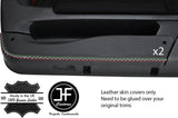 IT FLAG STITCH 2X DOOR POCKET TRIM LEATHER COVERS FOR ALFA ROMEO GTV 916 DSG2