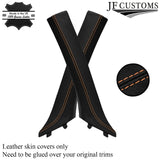 BEIGE STITCH LEATHER & SUEDE COVERS FOR E92 COUPE 06-13 TOP RECOVERY KIT