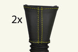 yellow stitch FITS VAUXHALL OPEL HOLDEN ASTRA MK4 G 98-04 2X SEAT BELT COVERS