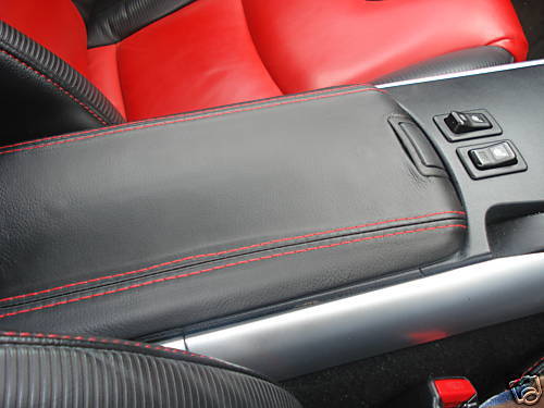 FITS MAZDA RX8 ARMREST ARM REST BLACK LID COVER LEATHER ONLY CUSTOM NEW