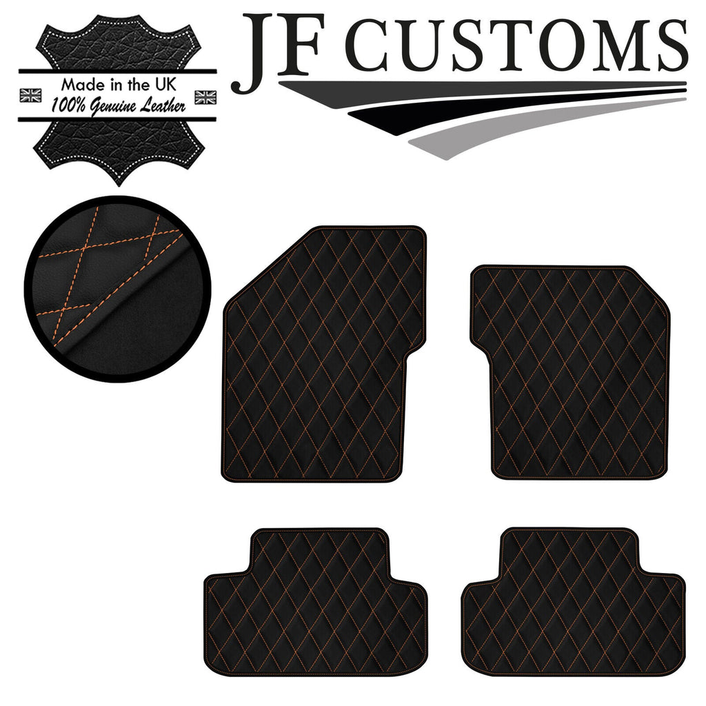BEIGE DIAMOND STITCH VINYL 4X TAILORED FLOOR MAT CARPETS FOR ALFA 147 01-10