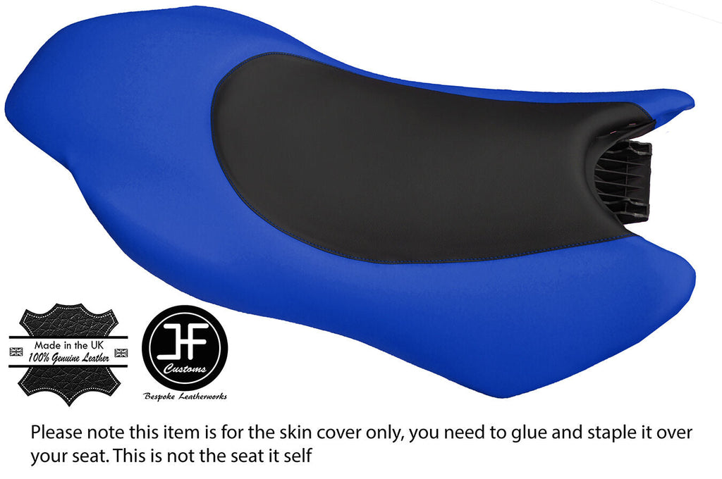 BLACK & BLUE VINYL CUSTOM FITS YAMAHA 03-08 GP 1300 R 03-04 GP 800 R SEAT COVER