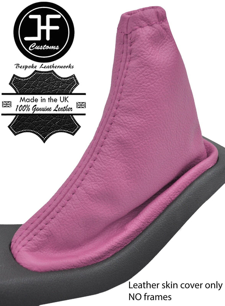 PINK TOP GRAIN REAL LEATHER HANDBRAKE GAITER FOR FORD FOCUS MK2 2008-2011