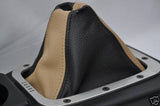FITS MAZDA MX5 MK1 OR MK2  GEAR GAITER BLACK TAN CUSTOM NEW MADE IN UK