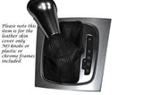 BLACK STITCH FITS AUDI A3 2005-2012 DSG AUTO AUTOMATIC LEATHER GEAR GAITER ONLY