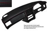 RED STITCH DASH DASHBOARD LEATHER SKIN COVER FITS AUDI 80 CABRIO 1993-2000