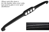 WHITE STITCH EARLY TOP DASH DASHBOARD LEATHER COVER FITS FORD CORTINA MK2 67-68