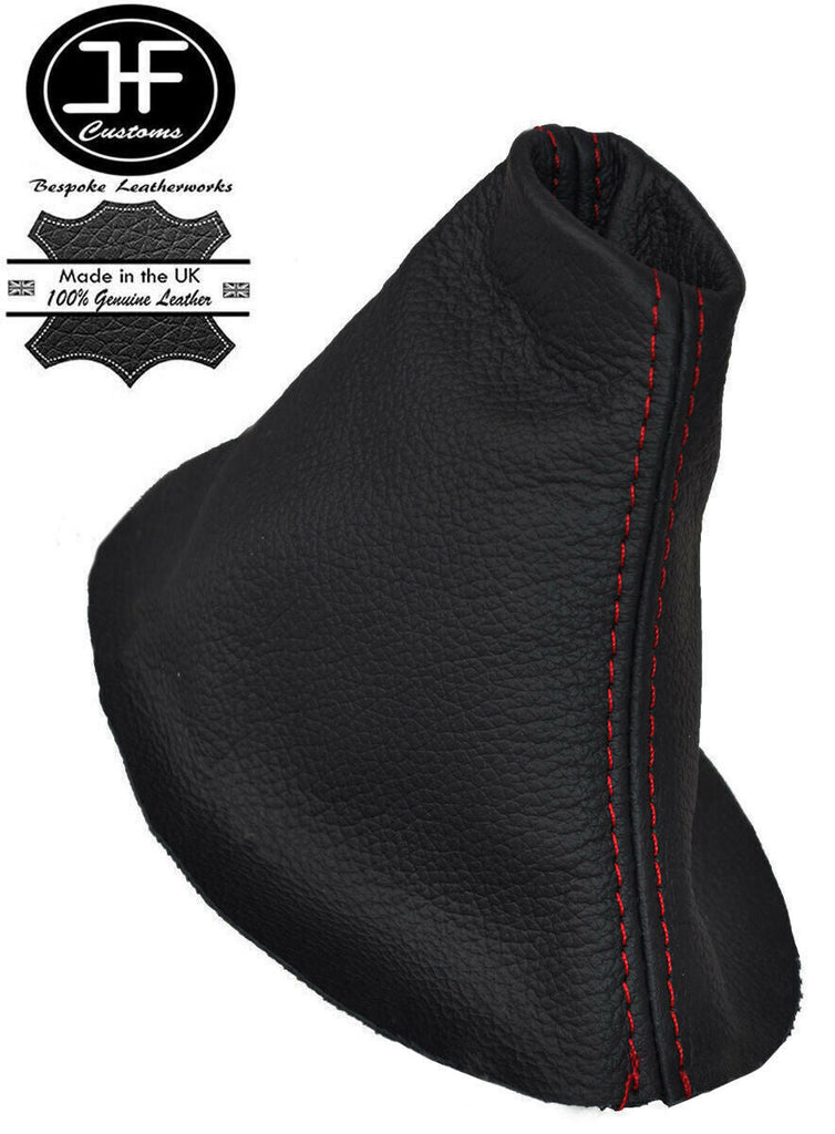 RED STITCH FITS FIAT FIORINO 2009-2016 GENUINE LEATHER GEAR STICK GAITER