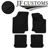 D GREY DIAMOND STITCH VINYL 4X TAILORED FLOOR CARPETS FOR GOLF MK3 92-97 JF1