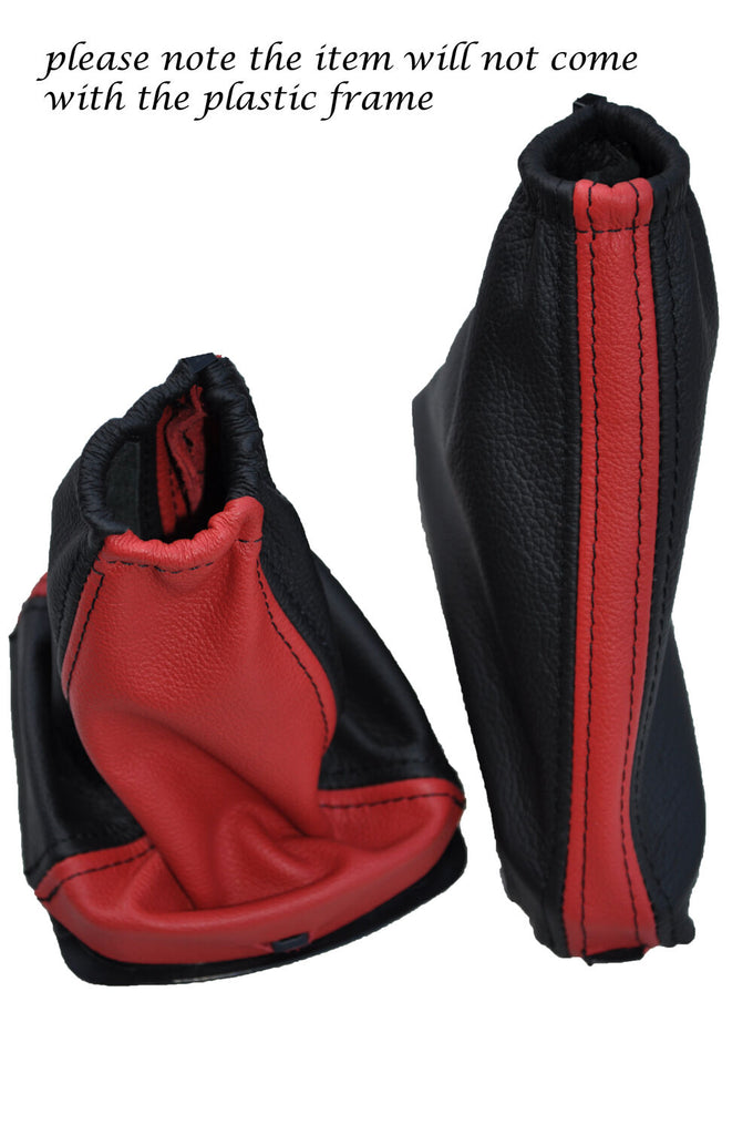 FITS FORD FOCUS MK1 1998-2004 GEAR HANDBRAKE GAITER BLACK &  RED 2 TONE