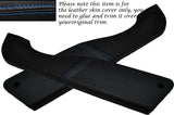BLUE STITCH 2X DOOR POCKET LEATHER COVERS FITS ALFA ROMEO GTV SPIDER 916 95-05