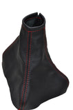 FITS VAUXHALL OPEL VECTRA B 1996-2002 LEATHER GEAR RED STITCHING CUSTOM NEW